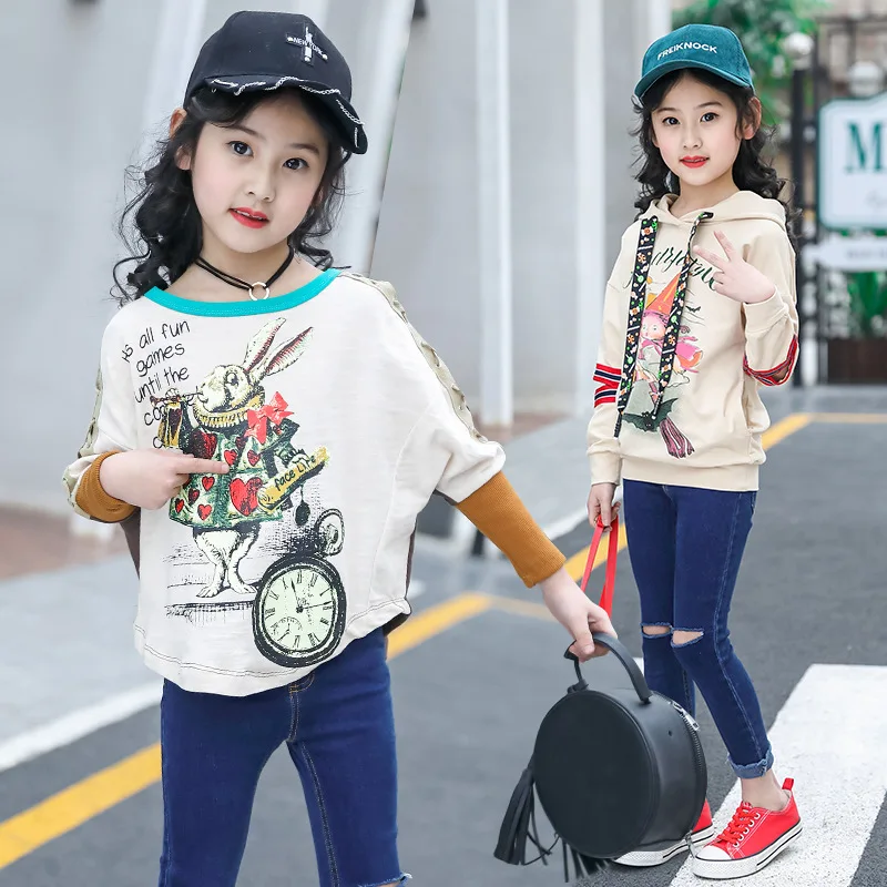 Spring/autumn/winter Girl T-shirt Nova Kids Children Clothes Long Sleeve Colorful Striped Butterfly Flower Girl T-shirt
Spring/autumn/winter Girl T-shirt Nova Kids Children Clothes Long Sleeve Colorful Striped Butterfly Flower Girl T-shirt