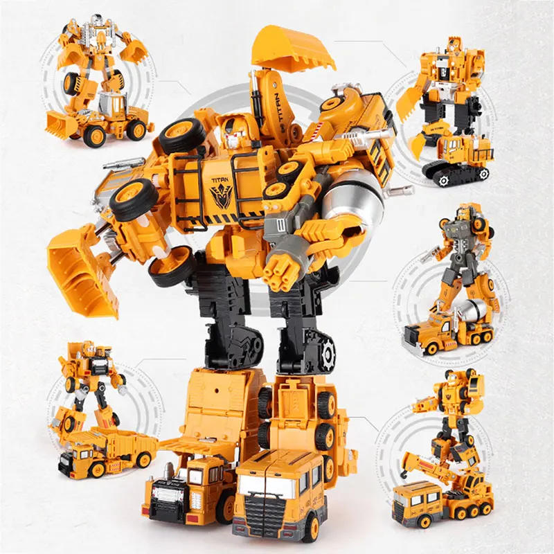 Transformation Robot Toys Metal Engineering Car Excavator Bulldozer Crane Dumper Mixer Assembly Deformation Model Toy Kids Gifts
Transformation Robot Toys Metal Engineering Car Excavator Bulldozer Crane Dumper Mixer Assembly Deformation Model Toy Kids Gifts