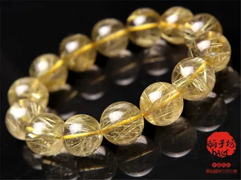 16mm Brazil Natural Gold Rutilated Quartz Bracelet Women Men Powerful Stretch Crystal Clear Round Bead Bracelet
16mm Brazil Natural Gold Rutilated Quartz Bracelet Women Men Powerful Stretch Crystal Clear Round Bead Bracelet