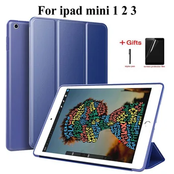 Ultra Slim PU Leather Case for iPad Mini 2/Mini 3/Mini 1 Funda Soft Back Trifold Stand Smart Cover for ipad Mini Case+Film+Pen
Ultra Slim PU Leather Case for iPad Mini 2/Mini 3/Mini 1 Funda Soft Back Trifold Stand Smart Cover for ipad Mini Case+Film+Pen