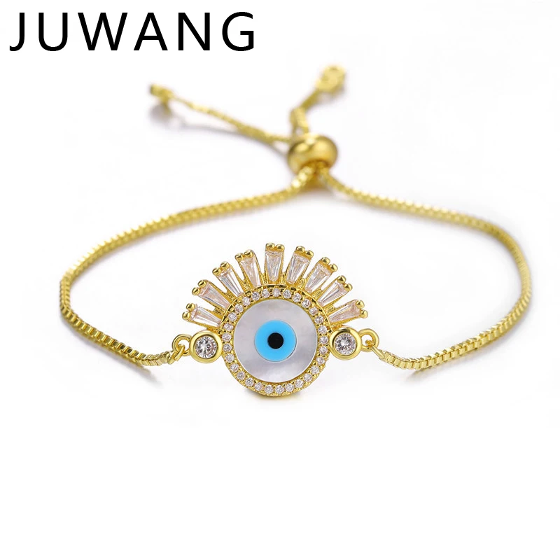 Blue Zircon Evil Eye Charm Bracelet For Women Gold Silver Color Charm Link Chain Adjustable Bracelets & Bangles Female Jewelry
Blue Zircon Evil Eye Charm Bracelet For Women Gold Silver Color Charm Link Chain Adjustable Bracelets & Bangles Female Jewelry