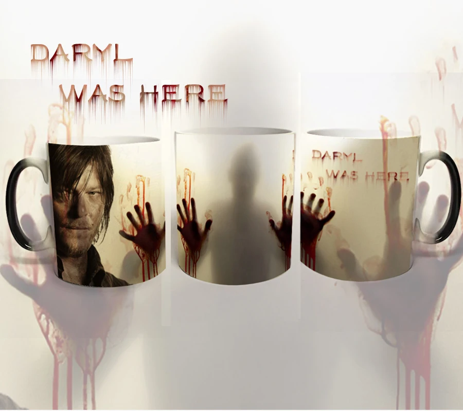 Drop shipping,the walking dead magic mugs daryl was here zombic mugs Hot Cold Heat Sensitive Color changing coffee tea cup mug
Drop shipping,the walking dead magic mugs daryl was here zombic mugs Hot Cold Heat Sensitive Color changing coffee tea cup mug