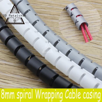 3D printer parts Black spiral Wrapping RepRap Flame retardant 8MM diameter Cable casing Cable Sleeves Winding pipe wrapping band
3D printer parts Black spiral Wrapping RepRap Flame retardant 8MM diameter Cable casing Cable Sleeves Winding pipe wrapping band