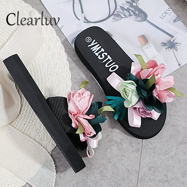 Best selling women's slippers fashion flowers DIY personality flip flops handmade beach thick sandals 3cm flip flops mules C1027
Best selling women's slippers fashion flowers DIY personality flip flops handmade beach thick sandals 3cm flip flops mules C1027