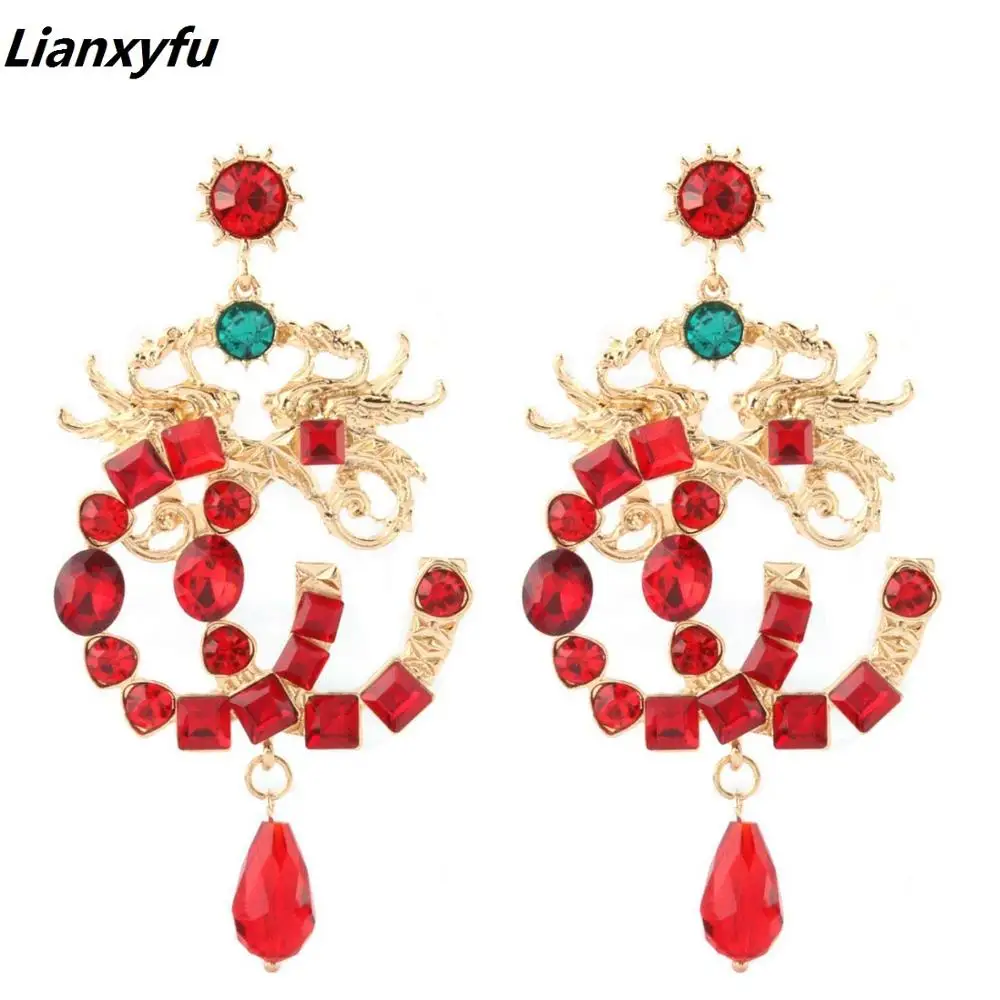 Lianxyfu Pendientes Kolczyki Crystal Drop Earrings for Women Fashion Zinc Alloy Letter Earring Jewelry Wholesale Factory Direct
Lianxyfu Pendientes Kolczyki Crystal Drop Earrings for Women Fashion Zinc Alloy Letter Earring Jewelry Wholesale Factory Direct