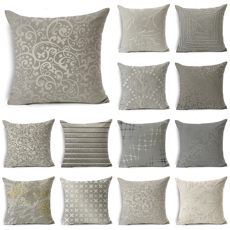 WZH Silver Pattern Cushion Cover 45x45cm Linen Decorative Pillow Cover Sofa Bed Pillow Case
WZH Silver Pattern Cushion Cover 45x45cm Linen Decorative Pillow Cover Sofa Bed Pillow Case