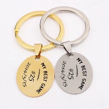 Oval Key Chain Baseball Enthusiast Gift Date Customized Private Stainless Steel 3 Colors Jewelry Key Holder Hand Stamped Gift
Oval Key Chain Baseball Enthusiast Gift Date Customized Private Stainless Steel 3 Colors Jewelry Key Holder Hand Stamped Gift