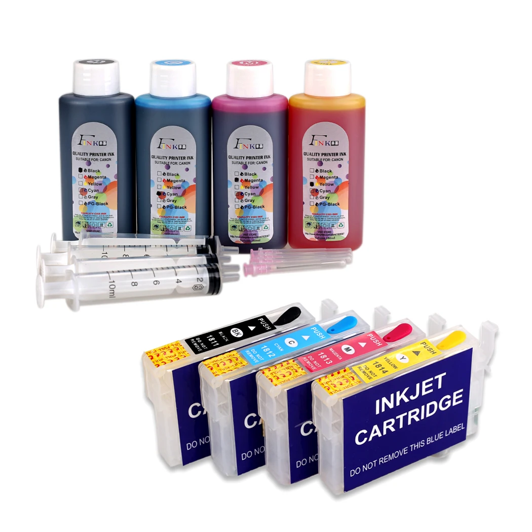 T1816 Ink Refill Kit Work With Epson XP-415 XP-412 XP-315 XP-312 XP-212 XP-215 XP-325 XP-322 XP-425 XP-422 XP-225 printer
T1816 Ink Refill Kit Work With Epson XP-415 XP-412 XP-315 XP-312 XP-212 XP-215 XP-325 XP-322 XP-425 XP-422 XP-225 printer