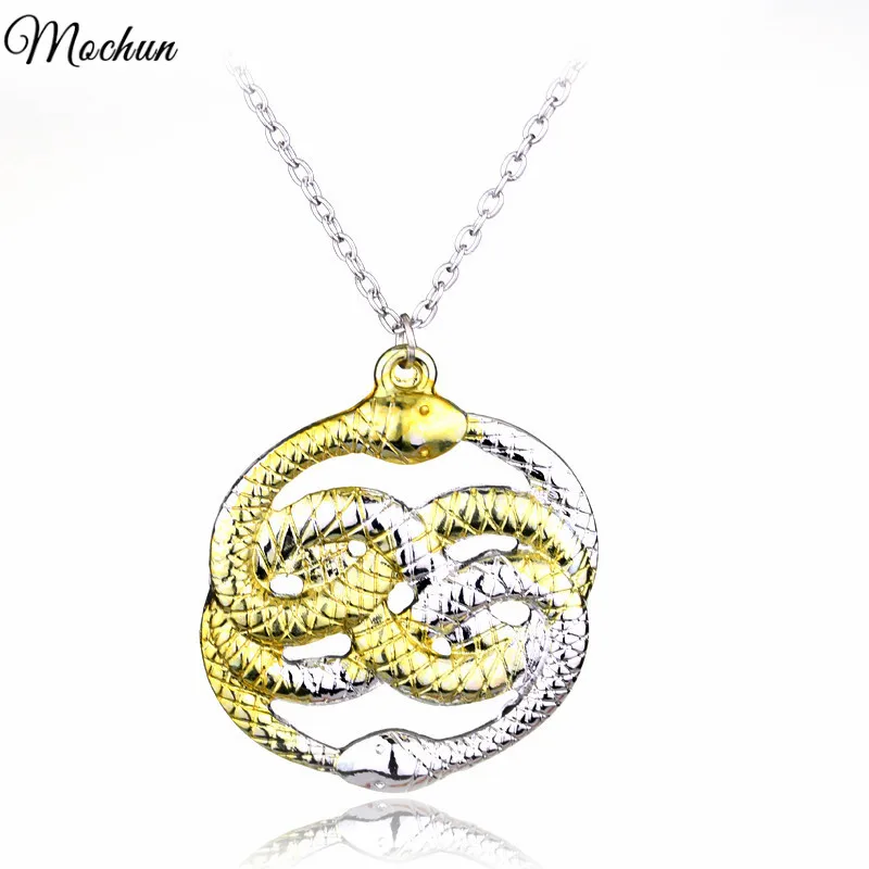 MQCHUN Wholesale The Never Ending Story Dual Snakes Mixed Auryn Gold&Silver Pandemonium Chain Necklace Cosplay Gift
MQCHUN Wholesale The Never Ending Story Dual Snakes Mixed Auryn Gold&Silver Pandemonium Chain Necklace Cosplay Gift