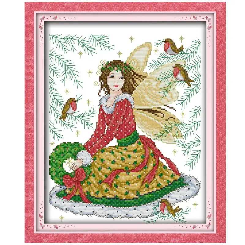 Fairy DIY Handmade Needlework Counted 14CT Printed Cross Stitch Embroidery Kit Set Home Decoration
Fairy DIY Handmade Needlework Counted 14CT Printed Cross Stitch Embroidery Kit Set Home Decoration