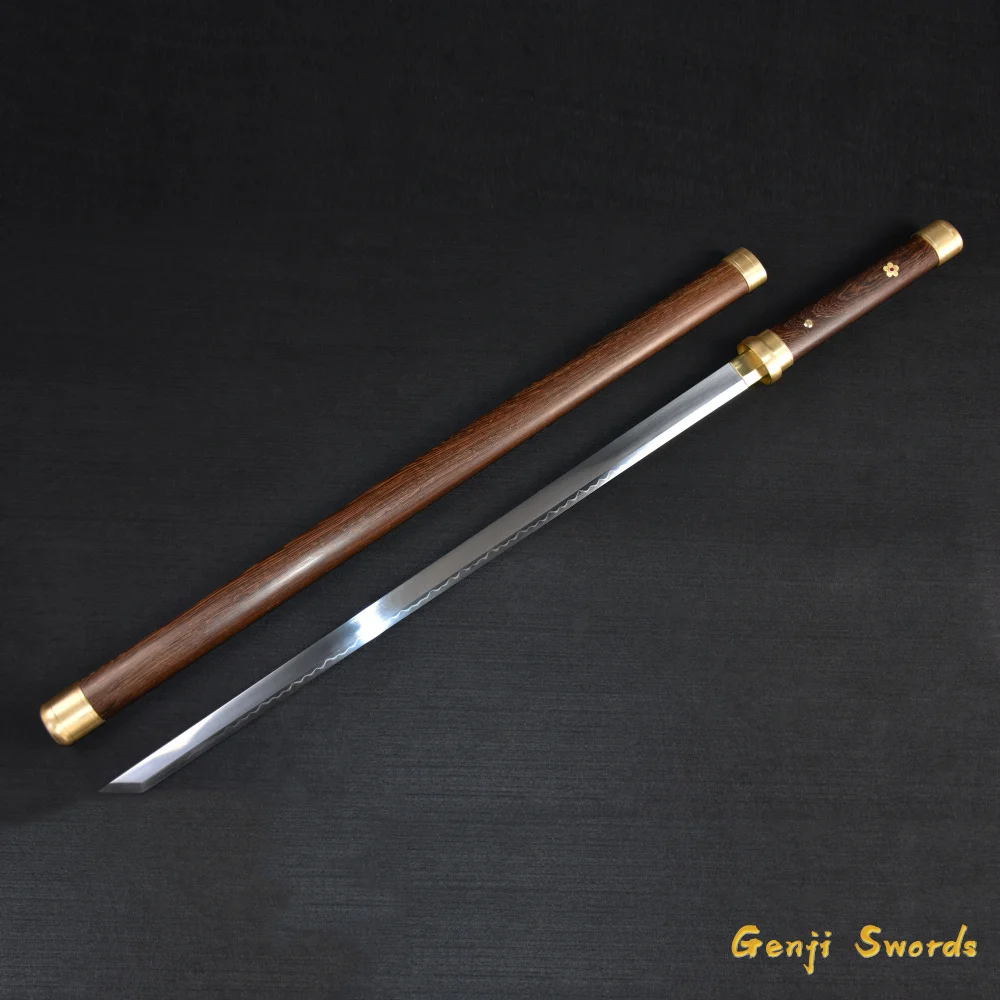 Full Handmade Japanese Samurai Straight Sword T10 Carbon Steel Clay-Tempered Real Katana Sharp Edge Hard Wooden Saya
Full Handmade Japanese Samurai Straight Sword T10 Carbon Steel Clay-Tempered Real Katana Sharp Edge Hard Wooden Saya