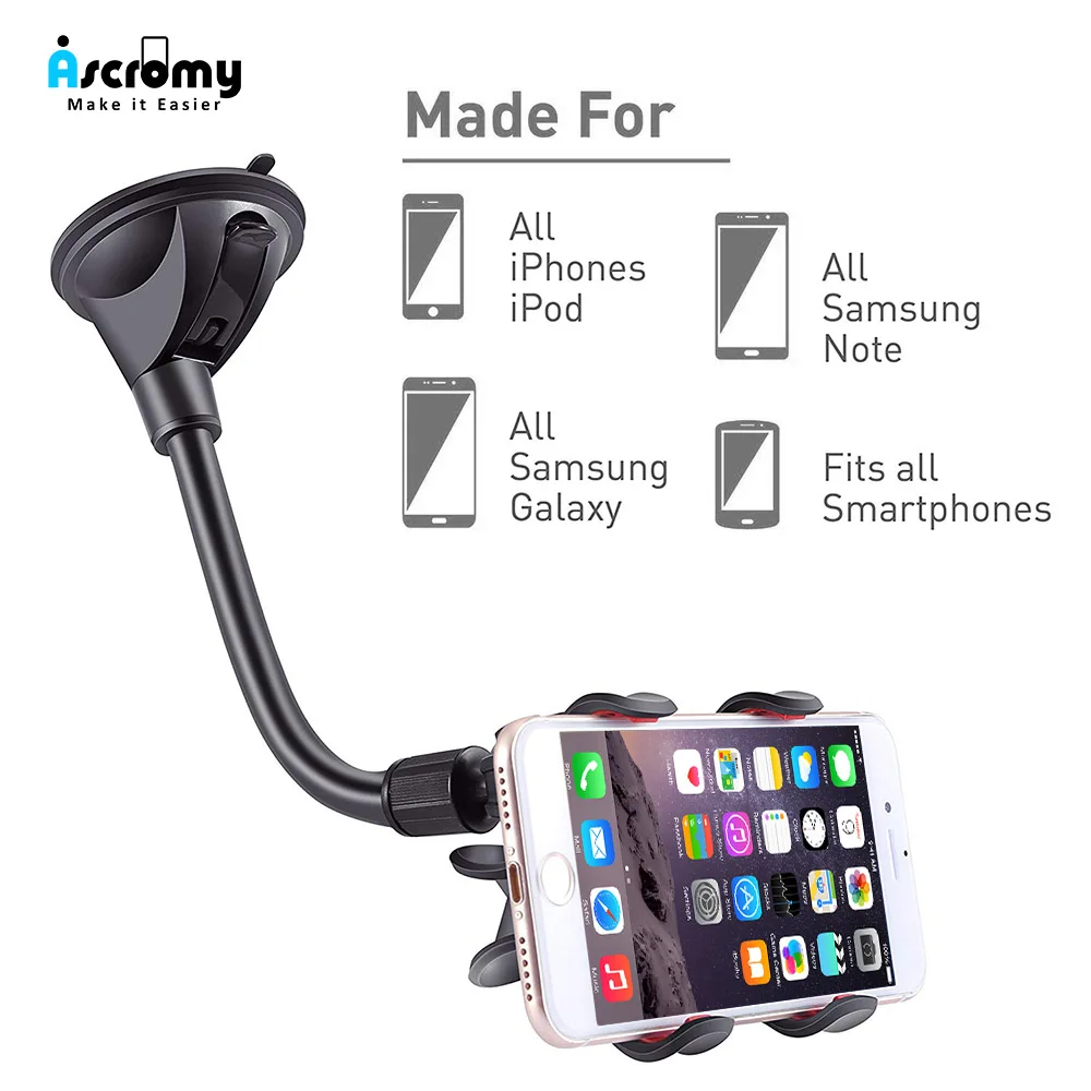 Universal Windshield Dashboard Car Phone Mount for iPhone Xs XS Max X 7 8 Plus 6 Plus Galaxy S9 S8 Plus Note 9 Car Phone Holder
Universal Windshield Dashboard Car Phone Mount for iPhone Xs XS Max X 7 8 Plus 6 Plus Galaxy S9 S8 Plus Note 9 Car Phone Holder