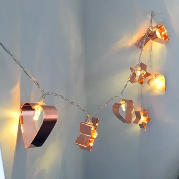 Home Decor Gold shining Heart & Star shape Battery String Lights, Wedding party Decor Lights, Christmas lighting Decor.
Home Decor Gold shining Heart & Star shape Battery String Lights, Wedding party Decor Lights, Christmas lighting Decor.