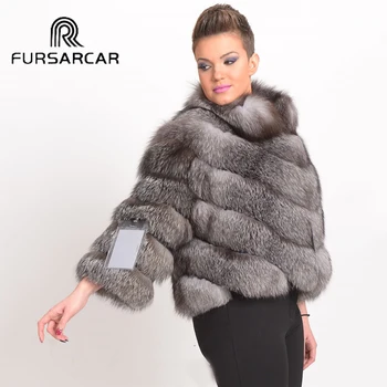 FURSARCAR New Fashion Real Silver Fox Fur Coats Women Short Style Winter Genuine Silver Fox Fur Female Jacket With Fur Collar
FURSARCAR New Fashion Real Silver Fox Fur Coats Women Short Style Winter Genuine Silver Fox Fur Female Jacket With Fur Collar