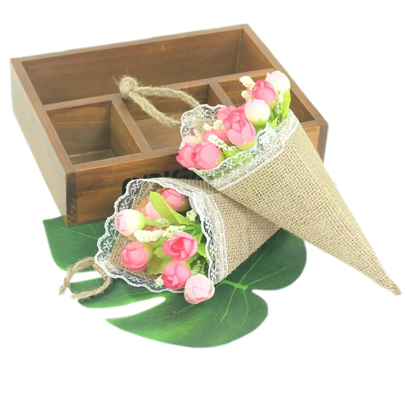1PC DIY Pew Cone jute Hessian Lace Flower Church Decor Rustic Birthday Baby Shower Party Shabby Chic Country Burlap Wedding
1PC DIY Pew Cone jute Hessian Lace Flower Church Decor Rustic Birthday Baby Shower Party Shabby Chic Country Burlap Wedding