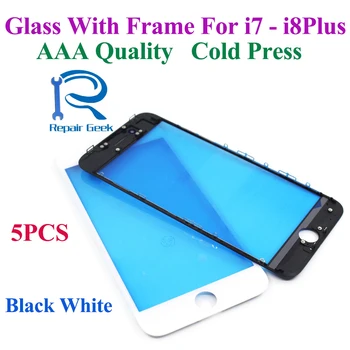 5pcs Glass with Frame For iPhone 7 8 plus Front Glass Lens with Frame Bezel Cold Press AAA Quality Black White
5pcs Glass with Frame For iPhone 7 8 plus Front Glass Lens with Frame Bezel Cold Press AAA Quality Black White