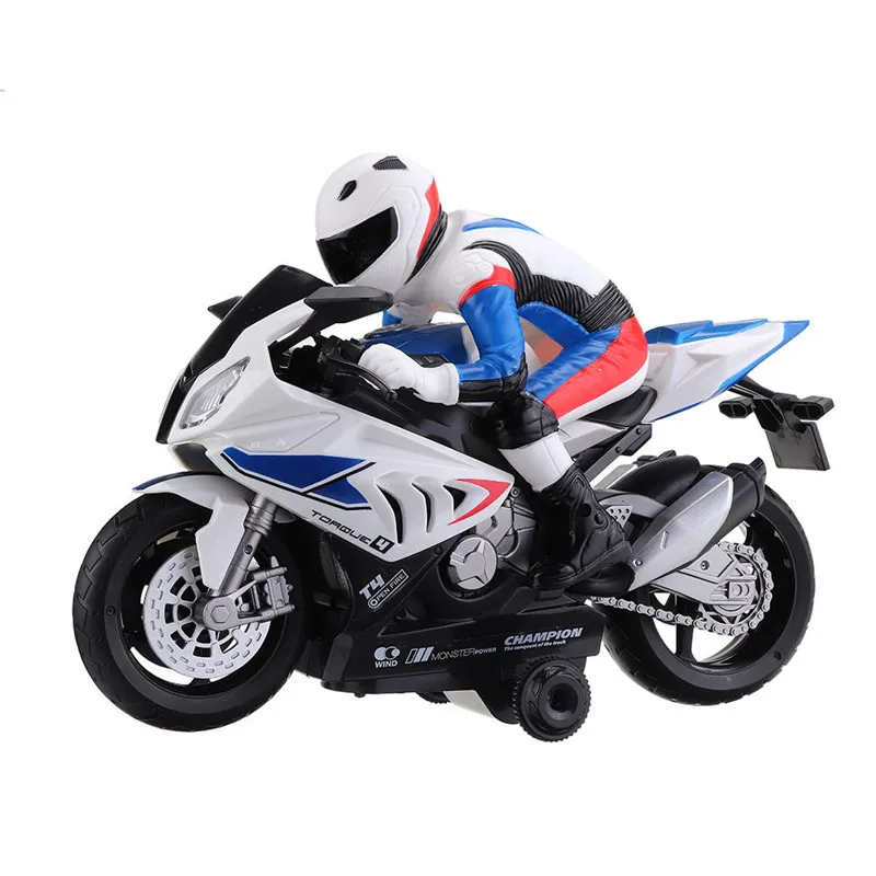 1pcs 007/810 2.4G Rotate 360° RC Motorcycles Rotatable MotorCycle Vehicle Model With Music Remote Control Children Toys Gift
1pcs 007/810 2.4G Rotate 360° RC Motorcycles Rotatable MotorCycle Vehicle Model With Music Remote Control Children Toys Gift