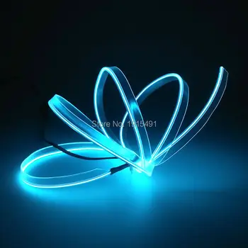 New Brand Illiminated 5Meters 2.3mm Sew Tag Sky Blue Flickering Neon Light EL Wire Rope Tube with DC-12V Converter for Party
New Brand Illiminated 5Meters 2.3mm Sew Tag Sky Blue Flickering Neon Light EL Wire Rope Tube with DC-12V Converter for Party