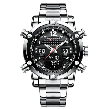 business men wristwatches Large dial stainless steel quartz digital men's clock BIDEN brand man watches waterproo fMultifunction
business men wristwatches Large dial stainless steel quartz digital men's clock BIDEN brand man watches waterproo fMultifunction