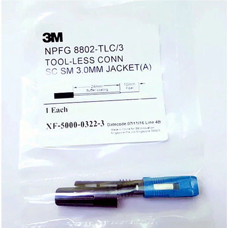 50PCS Original 3M8802-TLC/3 SC UPC Fiber Optic Singlemode Fast Connector Embedded Optical fiber quick Connector For Cold Splice
50PCS Original 3M8802-TLC/3 SC UPC Fiber Optic Singlemode Fast Connector Embedded Optical fiber quick Connector For Cold Splice
