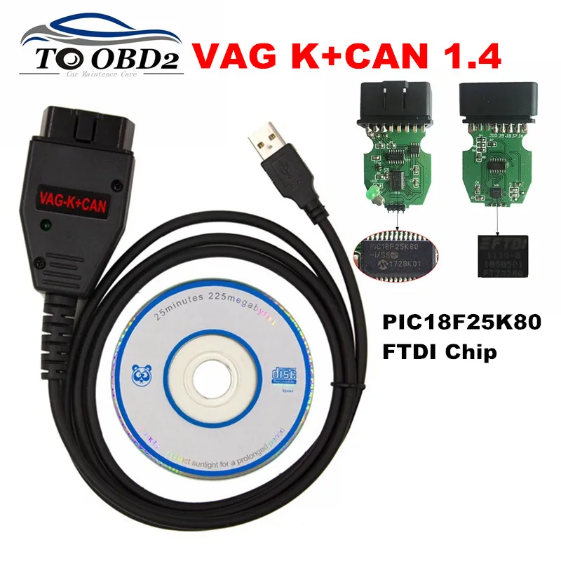 Professional For VAG K+CAN 1.4 Full Version Commander PIC18F25K80+FTDI FT232RQ Chip OBD Car Diagnostic For AUDI/VW/Skoda/Seat
Professional For VAG K+CAN 1.4 Full Version Commander PIC18F25K80+FTDI FT232RQ Chip OBD Car Diagnostic For AUDI/VW/Skoda/Seat