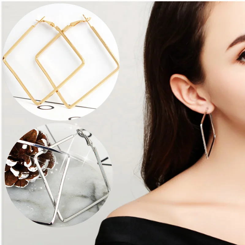 Vintage 2017 Earrings For Women Boucle D'oreille Alloy Gold Silver Square Big Drop Earrings Boucle D'oreille Femme Pendante
Vintage 2017 Earrings For Women Boucle D'oreille Alloy Gold Silver Square Big Drop Earrings Boucle D'oreille Femme Pendante