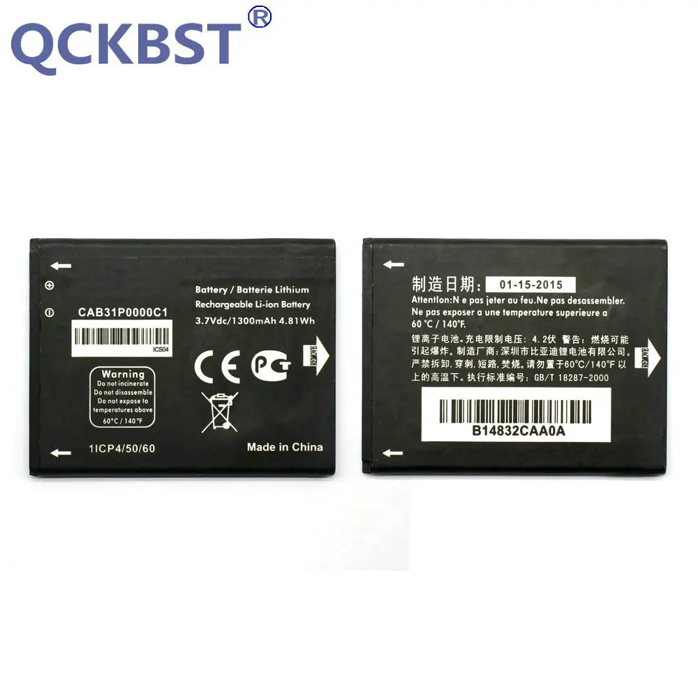 New CAB31P0000C1/CAB31P0000C2 1300mAh Battery For Alcatel One Touch 918 OT-918 4012 4012A 4012X In stock Tracking code
New CAB31P0000C1/CAB31P0000C2 1300mAh Battery For Alcatel One Touch 918 OT-918 4012 4012A 4012X In stock Tracking code
