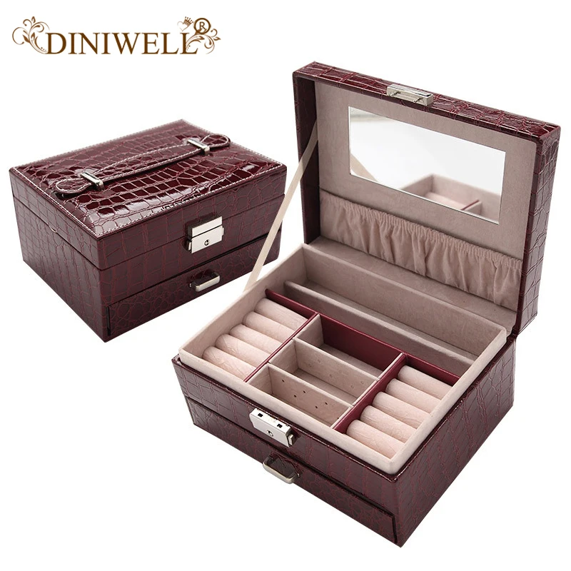 Jewelry Box Organizer Travels Portable Leather Ring Bracelet Earring Display Storage Box Fashion Gift Box
Jewelry Box Organizer Travels Portable Leather Ring Bracelet Earring Display Storage Box Fashion Gift Box
