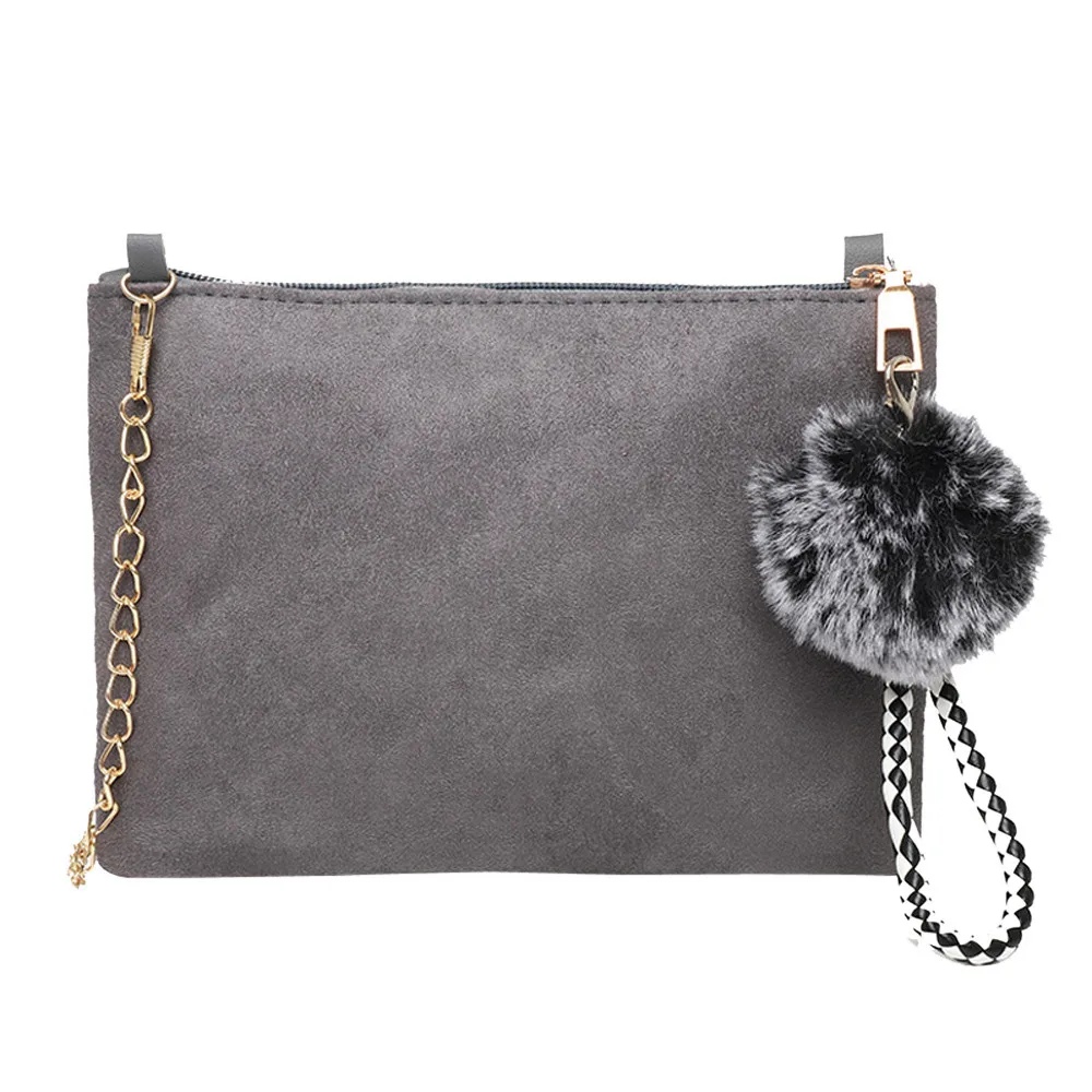 Women Bag Hairball Solid Color Suede Crossbody Clutch Shoulder Phone sac main femme bags for women 2019 bolsa feminina
Women Bag Hairball Solid Color Suede Crossbody Clutch Shoulder Phone sac main femme bags for women 2019 bolsa feminina