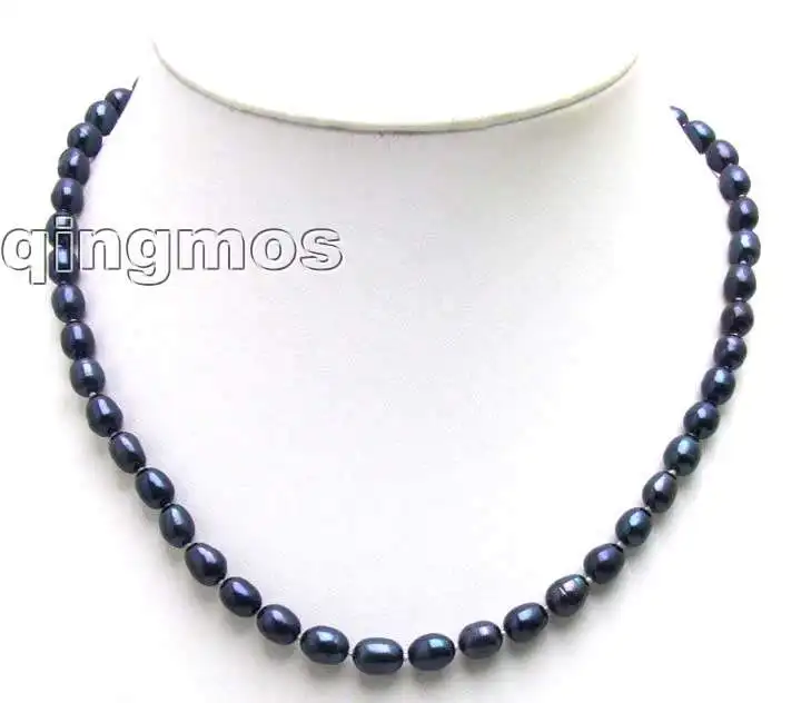 SALE 7-8MM Rice BLACK Natural Freshwater PEARL 17" NECKLACE-5591 whole sale and retail Free ship
SALE 7-8MM Rice BLACK Natural Freshwater PEARL 17" NECKLACE-5591 whole sale and retail Free ship