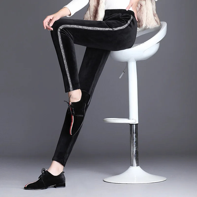 Women High Waist Winter Gold Velvet Plus Size Pencil Pants Femme Pantalon Pleuche Long Skinny Trousers Streetwear
Women High Waist Winter Gold Velvet Plus Size Pencil Pants Femme Pantalon Pleuche Long Skinny Trousers Streetwear