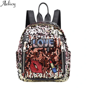 Aelicy Lady's Sequins Fashion Color Pu Leather Backpack High Quality Unique Bag Traveling Small School Backpack Mochila New
Aelicy Lady's Sequins Fashion Color Pu Leather Backpack High Quality Unique Bag Traveling Small School Backpack Mochila New