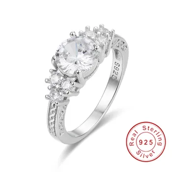 Splendent White Stone Stylish Jewelry Women/Men Wedding Ring Anel Aneis 925 Sterling silver Engagement Rings Size 5-10
Splendent White Stone Stylish Jewelry Women/Men Wedding Ring Anel Aneis 925 Sterling silver Engagement Rings Size 5-10