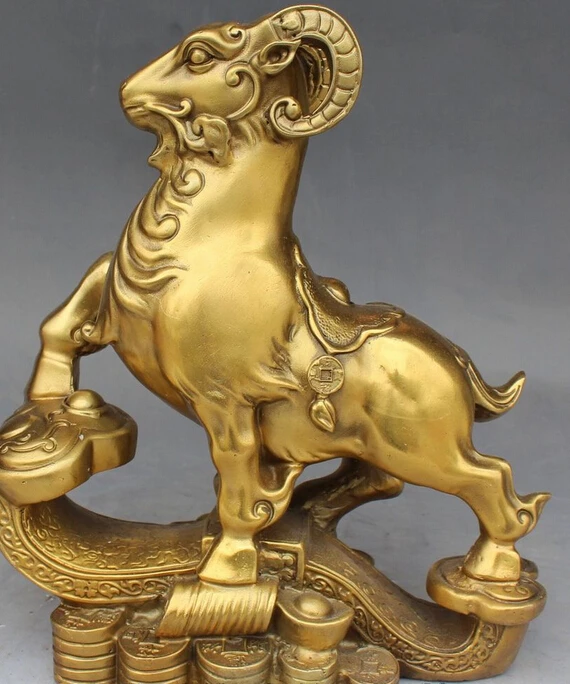 bi003059 9"Chinese Bronze Zodiac Year Animal Sheep Goat Wealth Yuanbao Money Ru Yi Statue
bi003059 9"Chinese Bronze Zodiac Year Animal Sheep Goat Wealth Yuanbao Money Ru Yi Statue