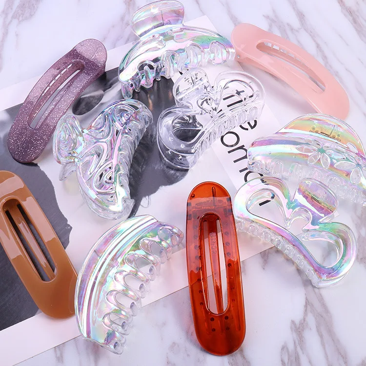 1pc Hair Clips For Girls AB Color Features ultra-clear Hair Catching New Simple Claw Large Hair Clip G0405
1pc Hair Clips For Girls AB Color Features ultra-clear Hair Catching New Simple Claw Large Hair Clip G0405