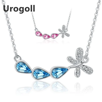 New 925 Sterling Silver Crystal Pendant Necklace Sterling Silver Jewelry Pure Silver Dragonfly Necklaces Women Jewelry Wholesale
New 925 Sterling Silver Crystal Pendant Necklace Sterling Silver Jewelry Pure Silver Dragonfly Necklaces Women Jewelry Wholesale