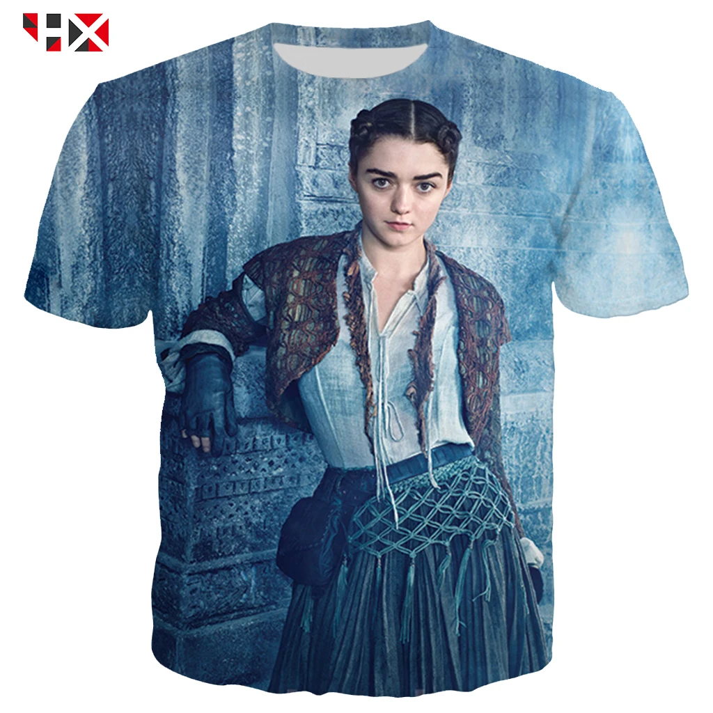 TV Series Game of Thrones Season 8 Arya Stark T Shirt Men/women 3D Print Fashion Clothing T Shirts Harajuku Streetwear Tops X362
TV Series Game of Thrones Season 8 Arya Stark T Shirt Men/women 3D Print Fashion Clothing T Shirts Harajuku Streetwear Tops X362