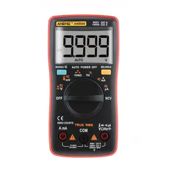 True-RMS Digital Multimeter 9999 counts Backlight AC DC Voltage Ammeter Current Ohm temperature Meter Auto /Manual Range
True-RMS Digital Multimeter 9999 counts Backlight AC DC Voltage Ammeter Current Ohm temperature Meter Auto /Manual Range