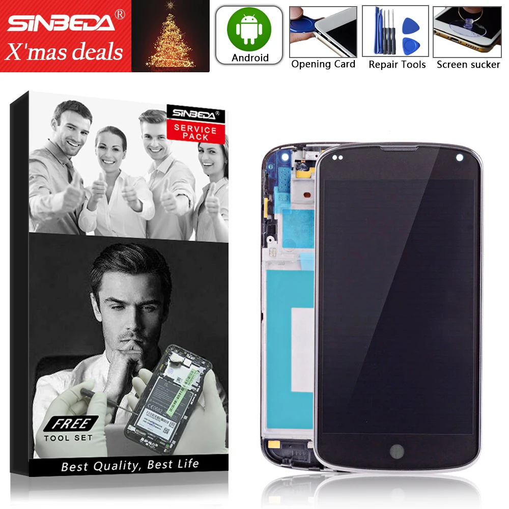 100% Guarantee High quality For LG Google Nexus 4 Optimus E960 LCD Display + Digitizer Touch Screen Replacement Glass+Free Tool
100% Guarantee High quality For LG Google Nexus 4 Optimus E960 LCD Display + Digitizer Touch Screen Replacement Glass+Free Tool