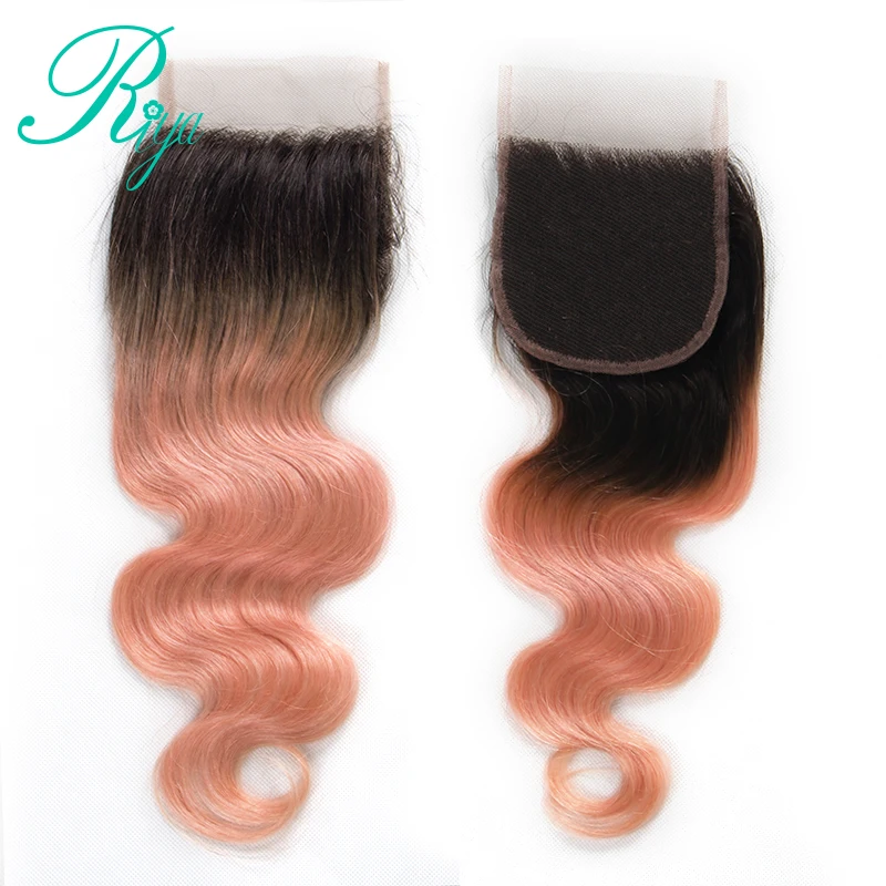 1b pink body wave ombre colour human hair (1)