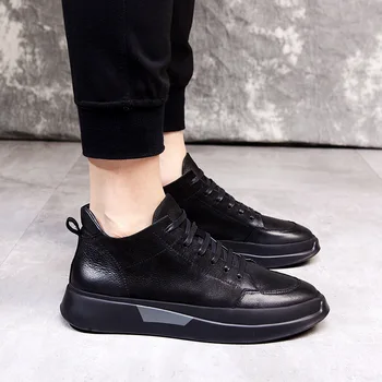 Men's casual Sneakers Fashion Board Leather Shoes men Walking Driving Shoes Flats career Genuine Leather black 38-44 top quality
Men's casual Sneakers Fashion Board Leather Shoes men Walking Driving Shoes Flats career Genuine Leather black 38-44 top quality