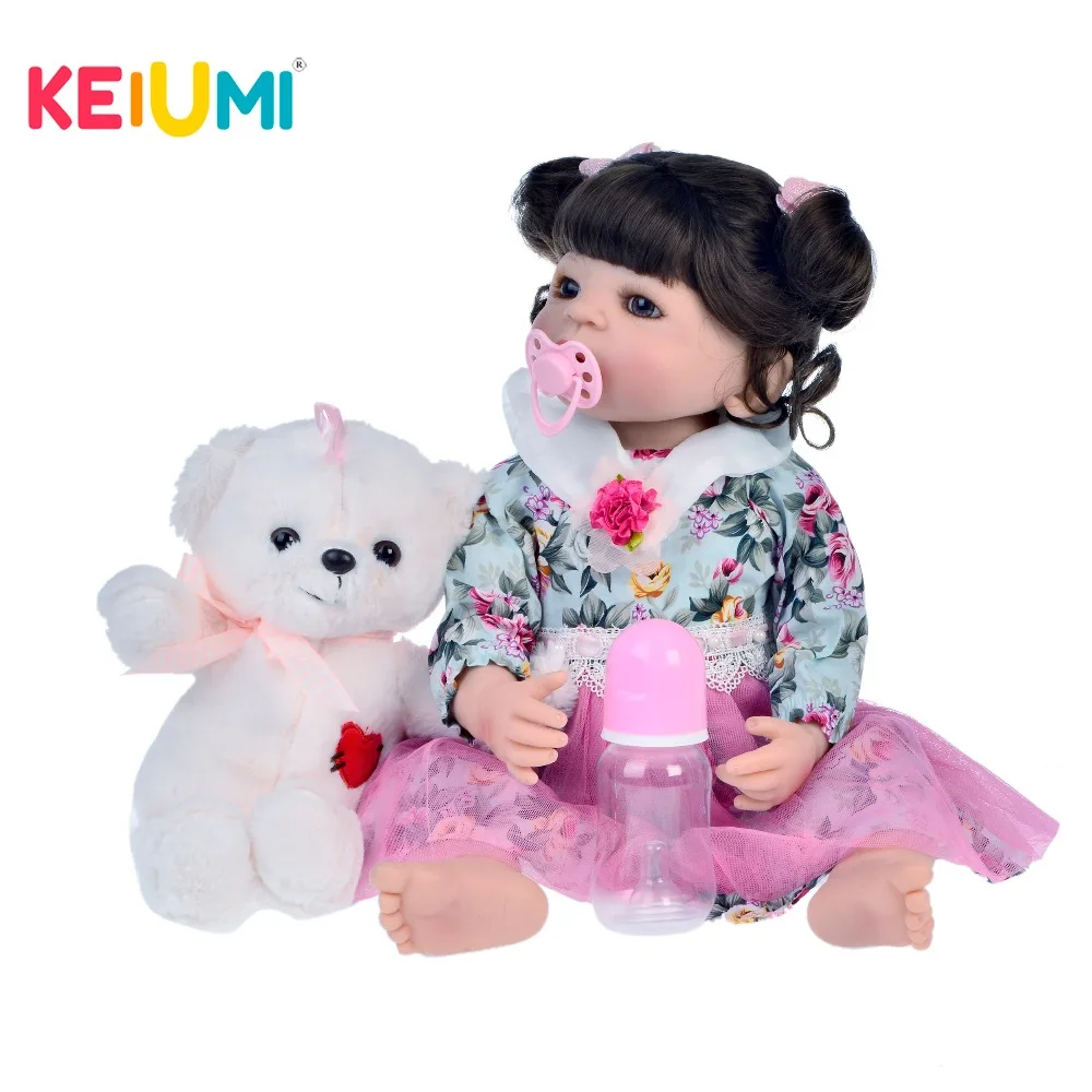 KEIUMI Cute 22 Inch 55 cm Reborn Baby Girl Full Silicone Body Reborn Doll Realistic like Kid Playmate Baby Toy For Birthday Gift
KEIUMI Cute 22 Inch 55 cm Reborn Baby Girl Full Silicone Body Reborn Doll Realistic like Kid Playmate Baby Toy For Birthday Gift
