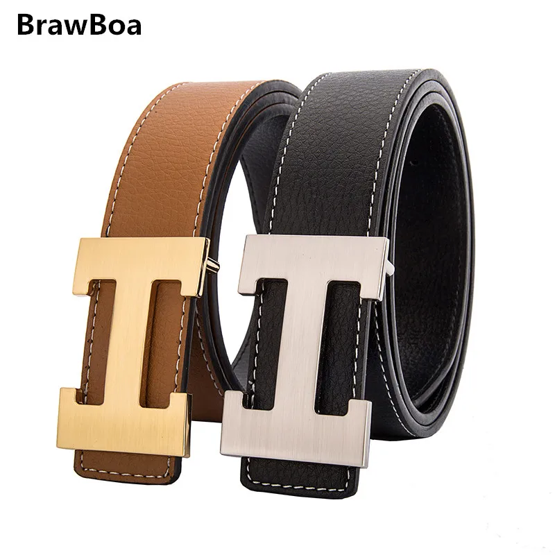 Men Belt Cowhide Genuine Leather Belts for Men Fashion casual H Buckle logo Belts With Letter H men Belts Cinturones Hombre
Men Belt Cowhide Genuine Leather Belts for Men Fashion casual H Buckle logo Belts With Letter H men Belts Cinturones Hombre