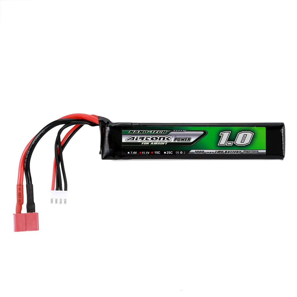 Airtonk Power 11.1V 1000mAh 15C 3S Lipo Battery Mini Tamiya Plug Rechargeable for Gun Model Toy Boys Gift
Airtonk Power 11.1V 1000mAh 15C 3S Lipo Battery Mini Tamiya Plug Rechargeable for Gun Model Toy Boys Gift