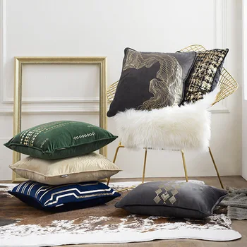 45X45cm black/green/deep blue/grey velvet cushion cover geometric golden printed pillow cover sofa lumbar pillowcase home
45X45cm black/green/deep blue/grey velvet cushion cover geometric golden printed pillow cover sofa lumbar pillowcase home