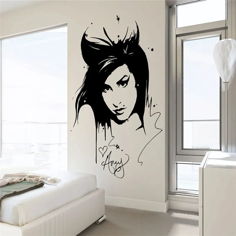 Amy Winehouse Wall Decal Sticker Beauty Hair Salon Vinyl Interior Home Decor Mural Removable Living Room Decor Sticker
Amy Winehouse Wall Decal Sticker Beauty Hair Salon Vinyl Interior Home Decor Mural Removable Living Room Decor Sticker