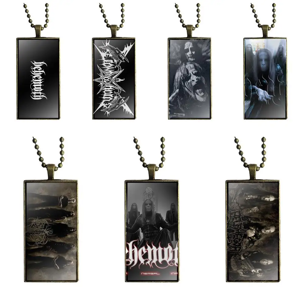 EJ Glaze Bronze Color Glass Cabochon With Rectangle Shaped Pendant Choker Necklace For Men Women Gift Behemoth Death Metal Band
EJ Glaze Bronze Color Glass Cabochon With Rectangle Shaped Pendant Choker Necklace For Men Women Gift Behemoth Death Metal Band