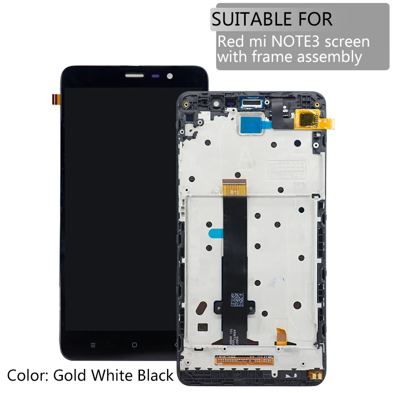 LCD Display Touch Screen with Frame For Xiaomi Redmi Note 3 5.5" 1920x1080 LCDs Replacement Parts Aseembly Repair Spare Parts
LCD Display Touch Screen with Frame For Xiaomi Redmi Note 3 5.5" 1920x1080 LCDs Replacement Parts Aseembly Repair Spare Parts