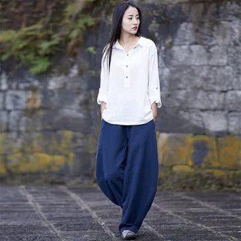 Johnature 2019 Autumn Summer New Women Pants Cotton Linen Full Length Chinese Stlye Solid Soft Loose Wide Leg Pants
Johnature 2019 Autumn Summer New Women Pants Cotton Linen Full Length Chinese Stlye Solid Soft Loose Wide Leg Pants