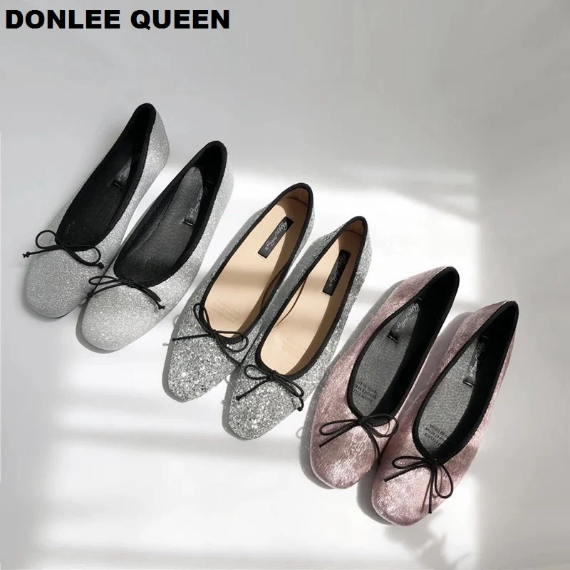 Women Glitter Ballet Autumn Spring Bling Sequins Shoes Flat Round Toe Shallow Bow Ballerina Slip On Casual Loafers Soft Moccasin
Women Glitter Ballet Autumn Spring Bling Sequins Shoes Flat Round Toe Shallow Bow Ballerina Slip On Casual Loafers Soft Moccasin